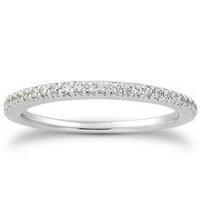 14k White Gold Fancy Engraved Pave Diamond Wedding Ring Band, size 9